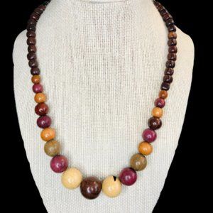 Wooden necklace Hand made from Costa Rica